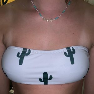 Bandeau swimsuit top